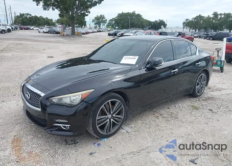 2014 Infiniti Q50 Premium from USA, damaged, VIN JN1BV7AR2EM699831